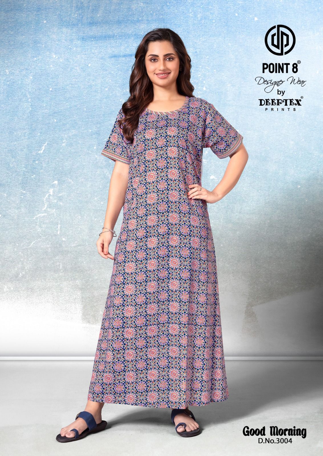 Good Morning Vol 3 By Deeptex Cotton Printed Wholesale Nighty Orders In India